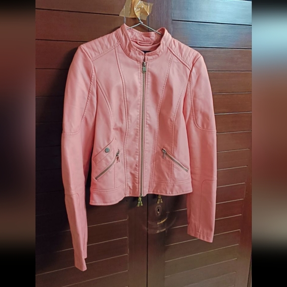 Vero Moda Jackets & Blazers - Vero Moda Old Rose Colour Faux Leather Jacket